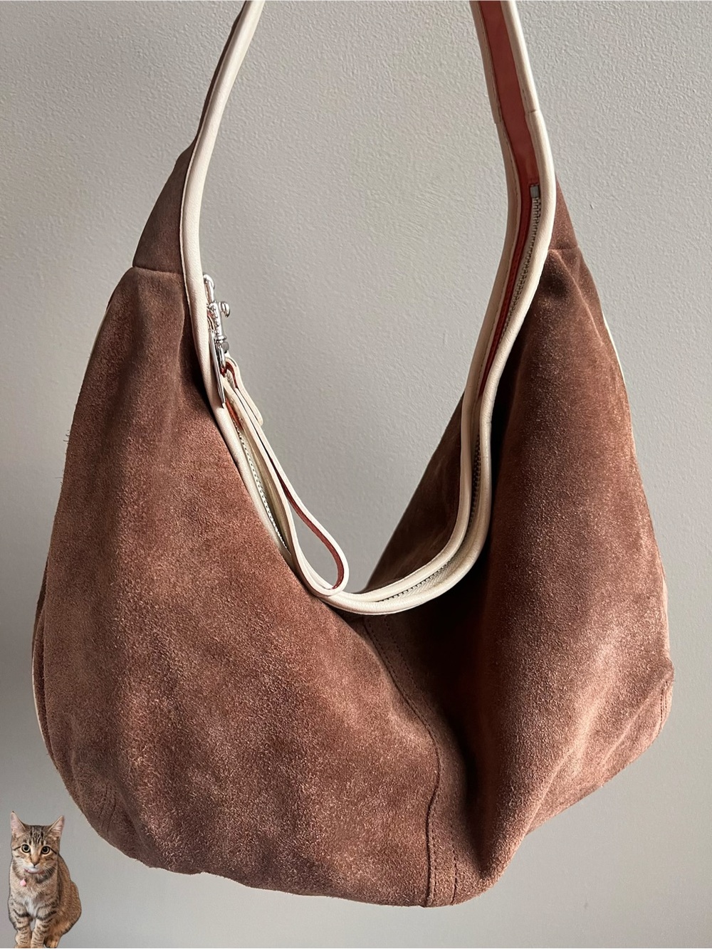 Y2K/Vintage Coach Ergo Hobo, Suede/Spectator, Brown 9292